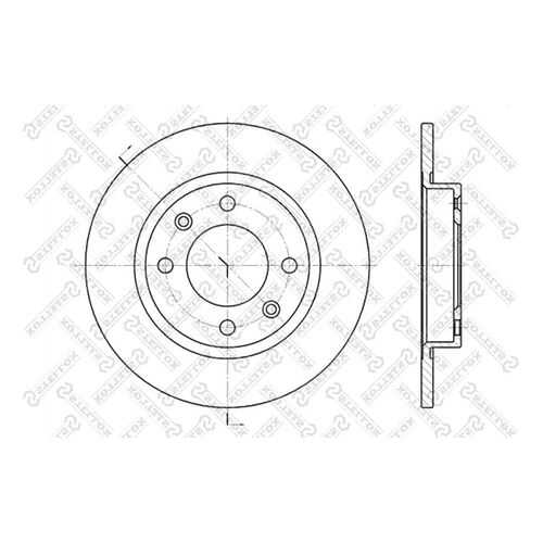 Тормозной диск Stellox 6020-3716-SX