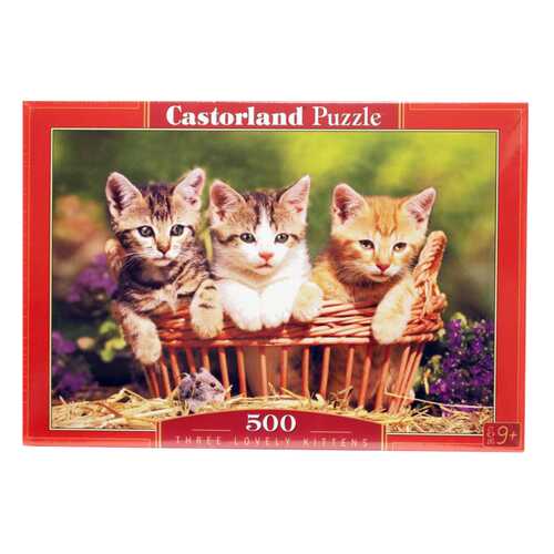 Пазл Castorland Три котенка 500 деталей В-51168
