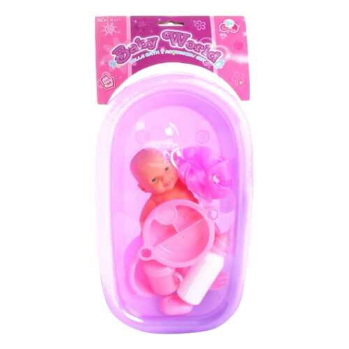 Пупс в ванночке Baby World Gratwest Д56428