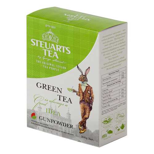 Чай зеленый листовой Steuarts green tea gunpowder 200 г