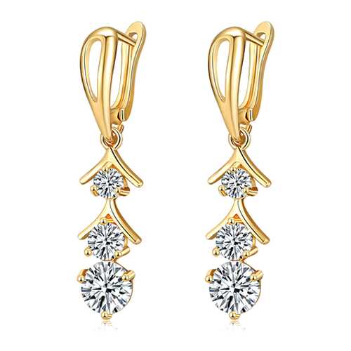 Серьги женские ViviTrend 72420 золотистые