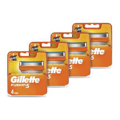 Годовой запас сменных кассет для бритья Gillette Fusion5, 4*4 (16 шт)
