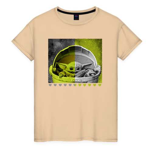 Футболка женская ВсеМайки 2147267 бежевая XXXL