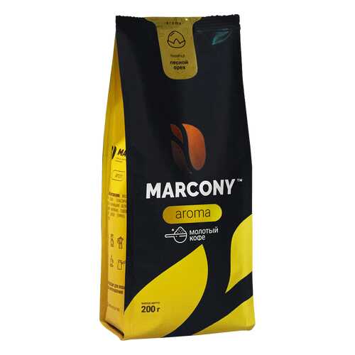 Кофе молотый MARCONY AROMA со вкусом лесного ореха 200г