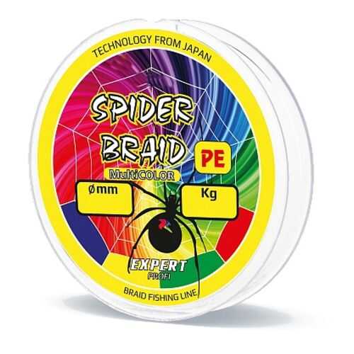 Леска плетеная Expert Spider 130 м multicolor