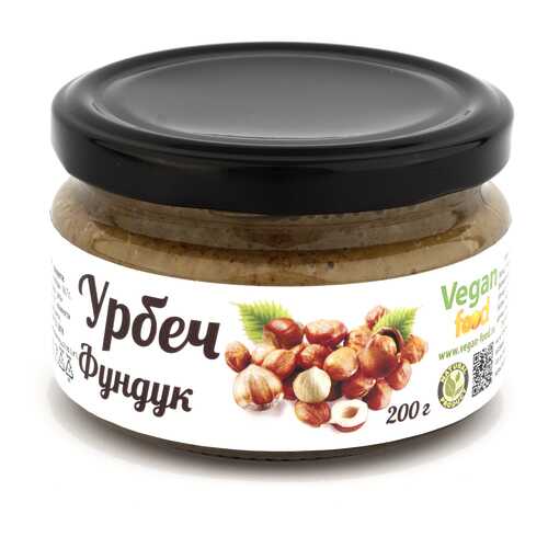 Урбеч Vegan-food из ядер фундука 200 г