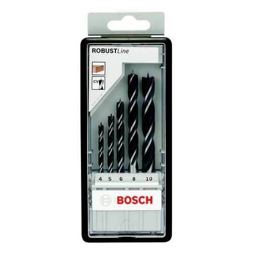 Набор сверл по дереву для дрелей, шуруповертов Bosch Robust Line 2607010527