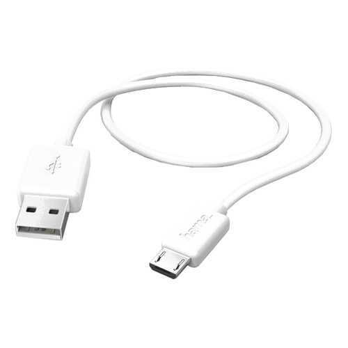 Кабель Hama microUSB 1,4м White