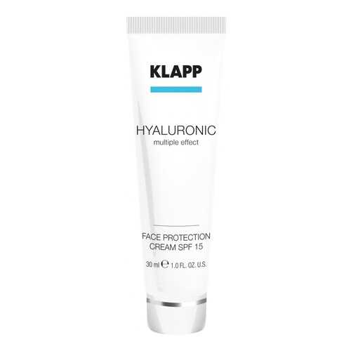 Солнцезащитный крем Klapp HYALURONIC Face Protection Cream SPF 15 30 мл