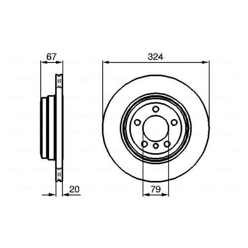 Тормозной диск Bosch 0986479004