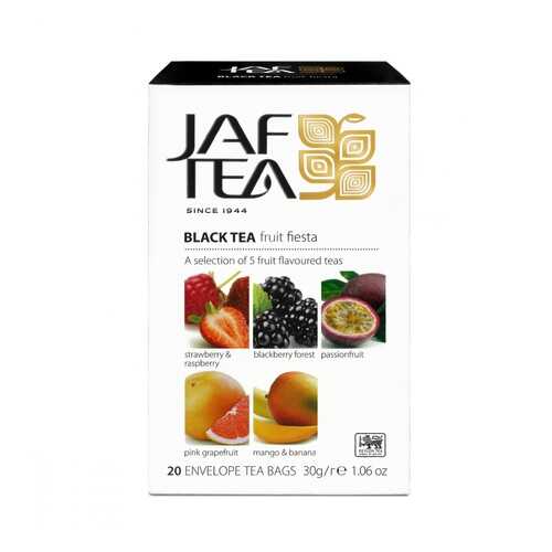 Чай Jaf Tea Fruit Fiesta черный с добавками ассорти 5 видов по 4 сашета