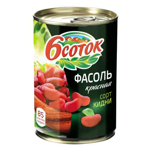 Фасоль 6 соток красная 400 г
