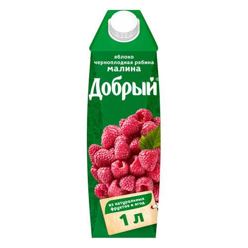 Нектар Добрый яблоко-малина-черноплодная рябина 1 л