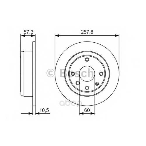 Тормозной диск Bosch 0986479985 задний