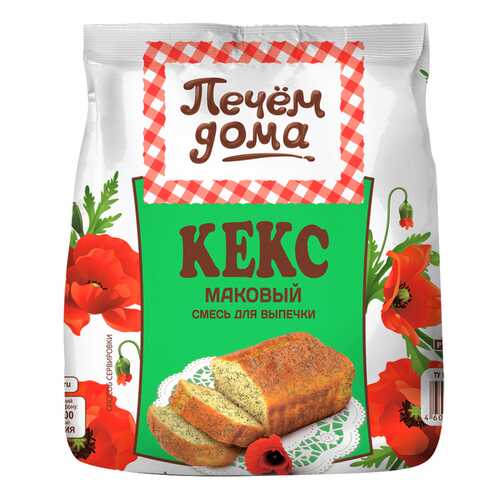 Смесь для выпечки Печем дома кекс маковый 400 г