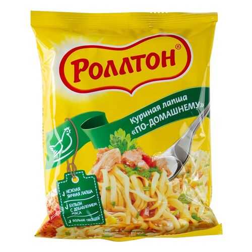 Вермишель Роллтон По-домашнему с курицей 85г