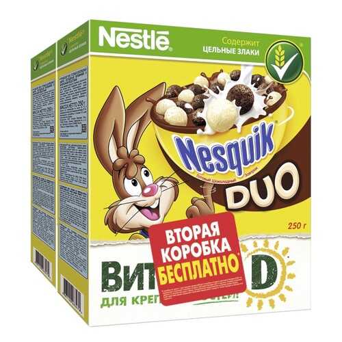 Готовый шоколадный завтрак Nesquik Duo обогащенный витаминами и минеральными веществами
