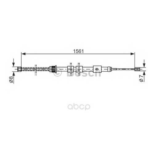 Трос cтояночного тормоза Bosch 1987477430