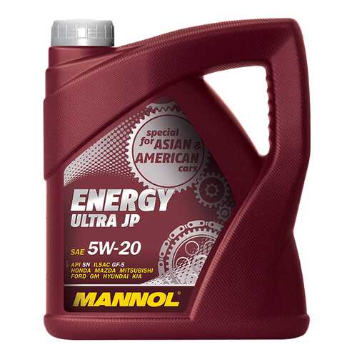 Моторное масло Mannol Ehergy Ultra JP 5W-20 4л