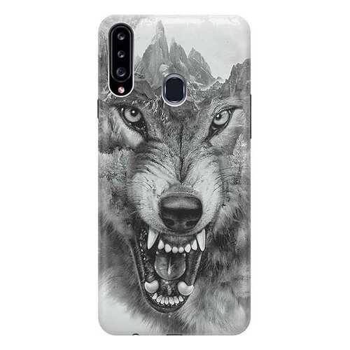 Чехол RE:PA для Samsung Galaxy A20s с принтом Волк в горах
