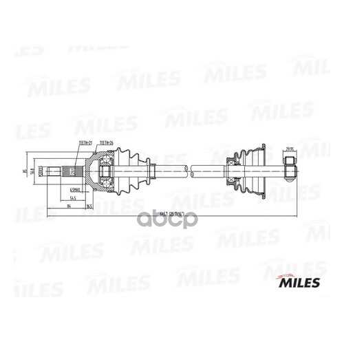 Привод в сборе Miles GC01115
