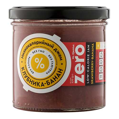 Джем Mr. Djemius ZERO 270 г клубника, банан
