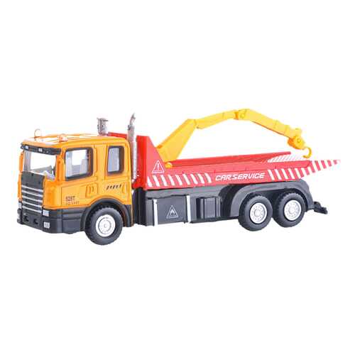 Коллекционная модель Autotime Flatbed crane truck с манипулятором 1:48