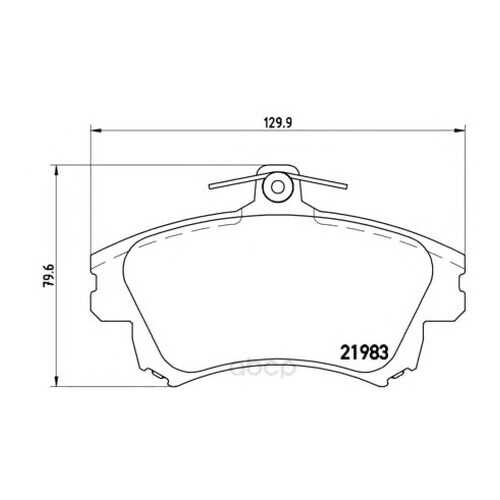 Тормозные колодки дисковые brembo P54036