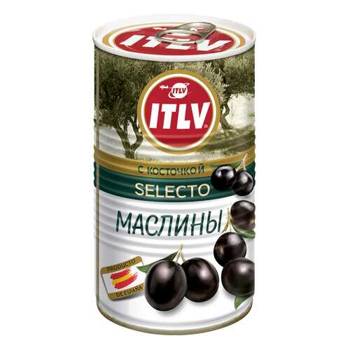Маслины ITLV с косточкой 0.37 л