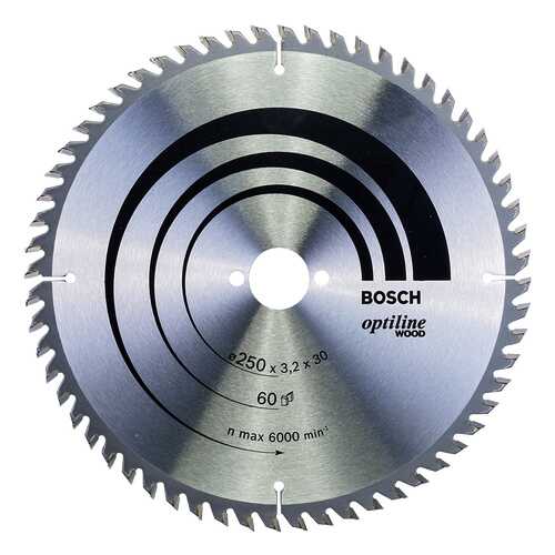Диск по дереву Bosch STD WO 250x30-60T 2608640729