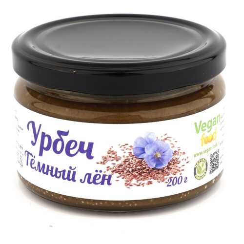 Урбеч Vegan-food из семян темного льна 200 г