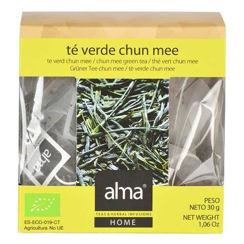 Чай зеленый Alma Home Organic Чунь Ми COFFEE-CENTER S.L. 15*2 г