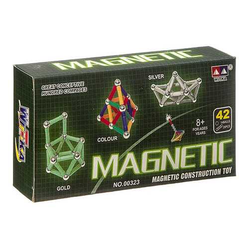 Магнитный конструктор MAGNETIC, золото, 42 детали