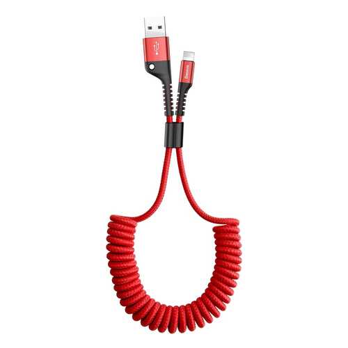Кабель Baseus Fish Eye Spring Lightning 1m Red