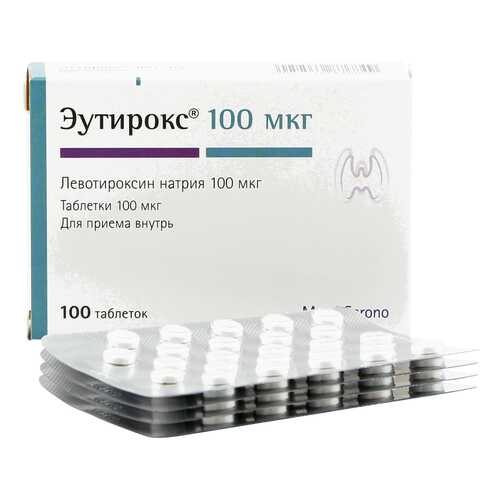 Эутирокс таблетки 100 мкг 100 шт.