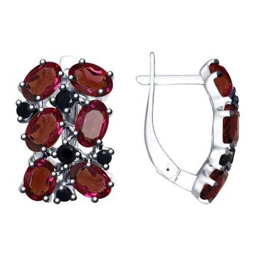 Серьги SOKOLOV из серебра с кристаллами Swarovski и фианитами 94023045