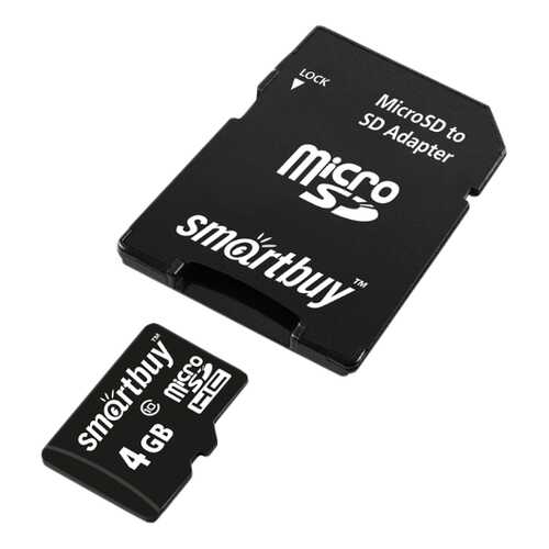 Карта памяти SmartBuy Micro SDHC SB4GBSDCL10-01 4GB