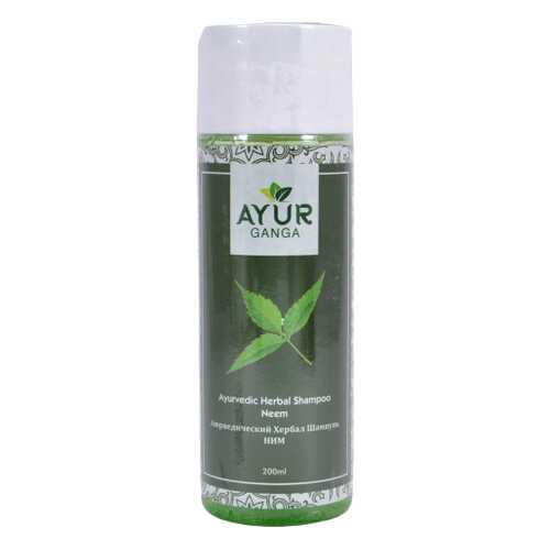 Шампунь НИМ (Ayurvedic Herbal Shampoo NEEM) AYUR GANGA, 200мл