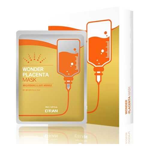 Плацентарная чудо маска D'RAN Wonder Placenta Mask 10 шт