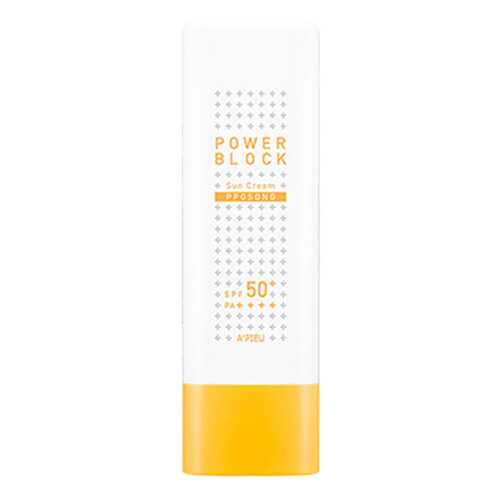 Крем солнцезащитный A'Pieu Power Block Sun Cream (Pposong) SPF50+/PA++++