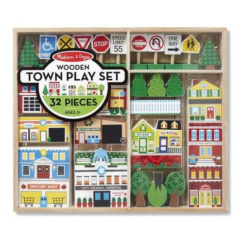 Деревянный игровой набор Melissa & Doug Город