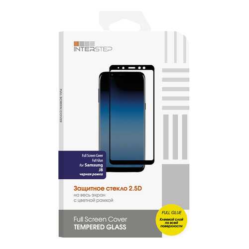 Защитное стекло NoBrand для Samsung Galaxy J8 (2018) Black