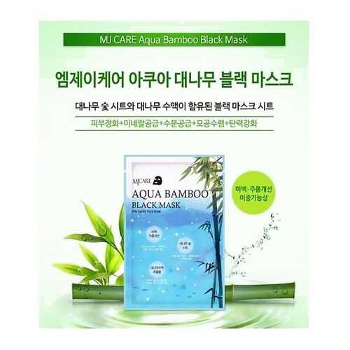 Маска для лица MJ CARE Aqua Bamboo Black Mask 25 г