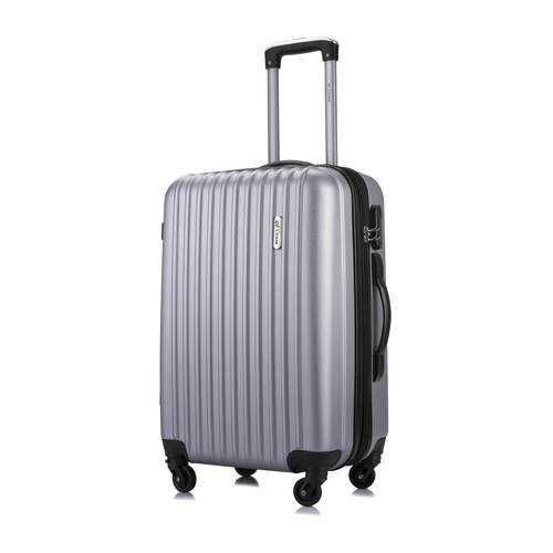 Чемодан с расширением L'Case Krabi-22 Серебро M