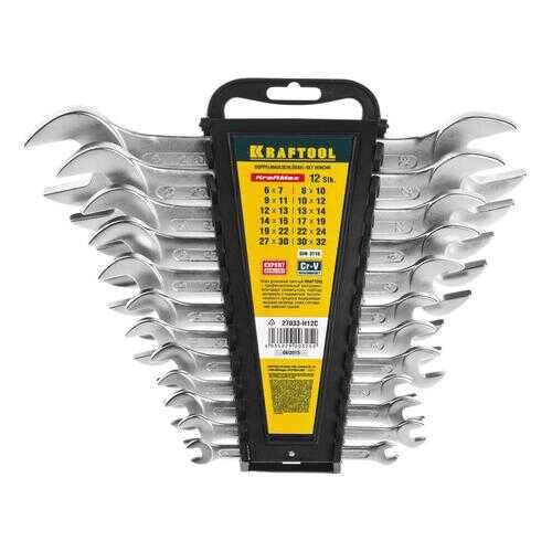 Набор рожковых ключей  KRAFTOOL 27033-H12C