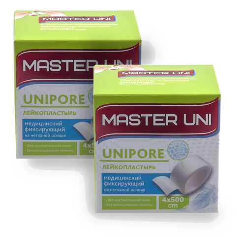 Лейкопластырь MASTER UNI UNIPORE 4 х 500 см на нетканой основе 1+1