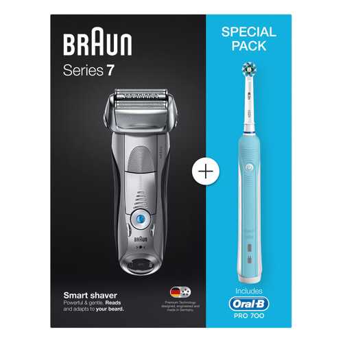 Электробритва Braun 7893s+Электрическая зубная щетка Oral-B PRO 500 CrossAction D16.513.U