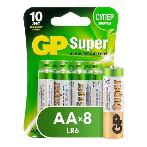 Батарейка GP Batteries Super Alkaline AA (15A) 8 шт