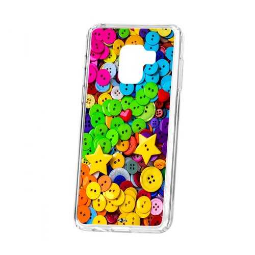 Чехол Samsung Galaxy A8 2018 (A530) Kruche Print Пуговки