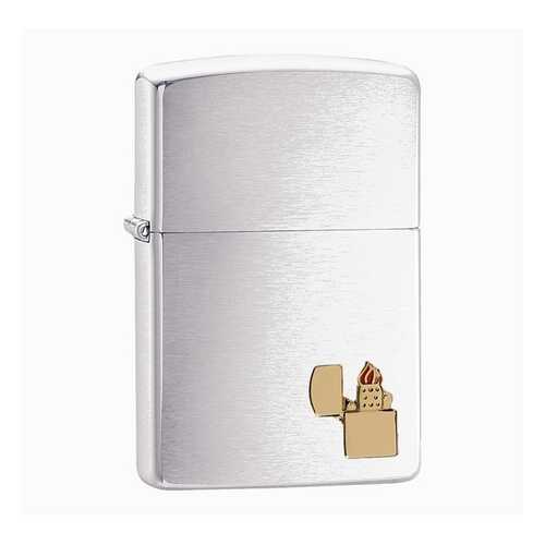 Зажигалка Zippo Lighter Emblem 29102 Brushed Chrome